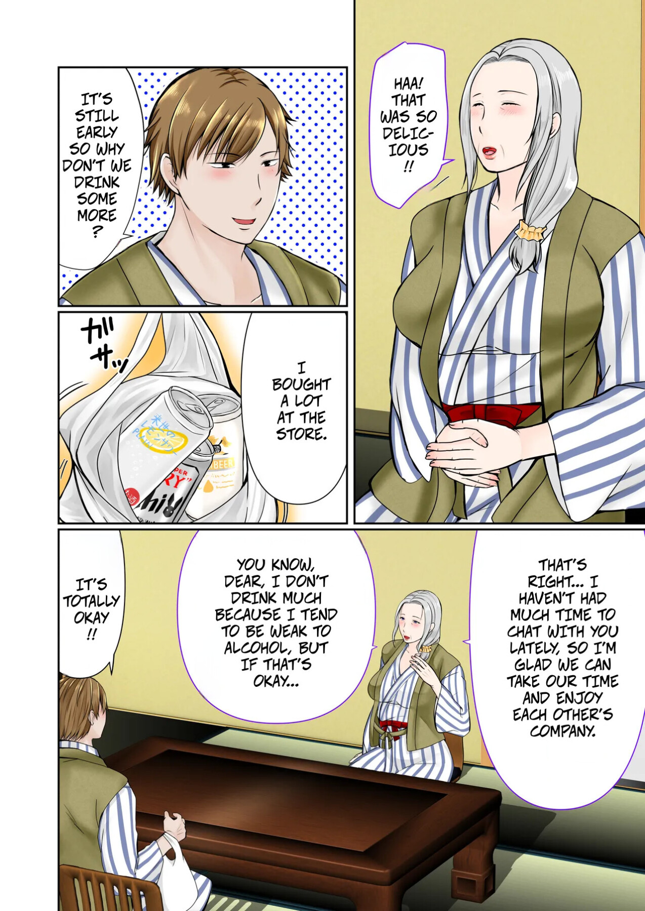 Hentai Manga Comic-A 3-Day, 2-Night Hot Spring Trip With My Grandmother (-Chapter 1)-7
